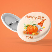 Niedlicher Herbstspatz Button