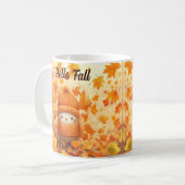 Niedlicher Herbstvogel für Herbst verkleidet Kaffeetasse (Vorderseite Links)