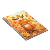 Niedlicher Herbstvogel für Herbst verkleidet Notizblock (Rechte Seite)