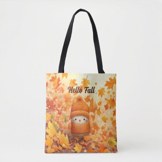 Niedlicher Herbstvogel für Herbst verkleidet Tasche (Vorderseite)