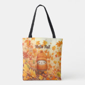 Niedlicher Herbstvogel für Herbst verkleidet Tasche (Rückseite)