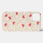 Niedlicher Herz-Hintergrund Case-Mate iPhone Hülle (Rückseite (Horizontal))