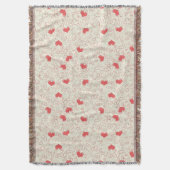 Niedlicher Herz-Hintergrund Decke (Vorderseite Vertikal)