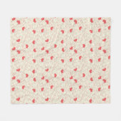 Niedlicher Herz-Hintergrund Fleecedecke (Vorderseite (Horizontal))