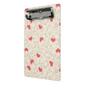 Niedlicher Herz-Hintergrund Mini Klemmbrett (Gewinkelt2)