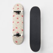 Niedlicher Herz-Hintergrund Skateboard (Vorderseite)