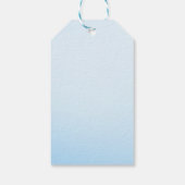 Niedlicher Herzballoons Elephant Blue Baby Boy Dus Geschenkanhänger (Rückseite)