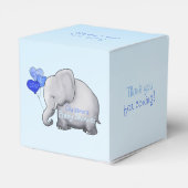 Niedlicher Herzballoons Elephant Blue Baby Boy Dus Geschenkschachtel (Rückseite)