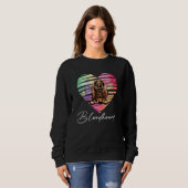 Niedlicher Herzbluthund Sweatshirt (Vorne ganz)