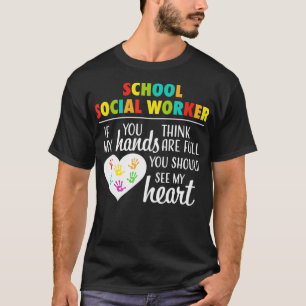 Niedlicher Herzenshirt-Hemd für Wo T-Shirt