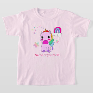 Niedlicher Herzhund und Name T-Shirt