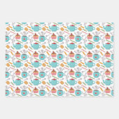 Niedlicher Herzklopfen Tee Biscuit Cupcake Geschenkpapier Set (Vorderseite 3)