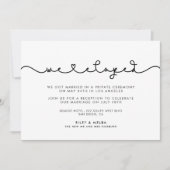 Niedlicher Herzverbinden Wir haben Ankündigung (Vorderseite)