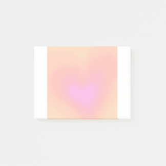 niedlicher Herzverlauf Nachhinweise Post-it Klebezettel