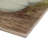 Niedlicher Heuhaufen und Hühner Schneidebrett (Ecke)