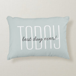 Niedlicher heute Zitat Moderne Typografie Chic Gre Dekokissen