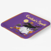 Niedlicher Hexen-Geist-Trick oder Friedhof behande Pappteller (Gewinkelt)