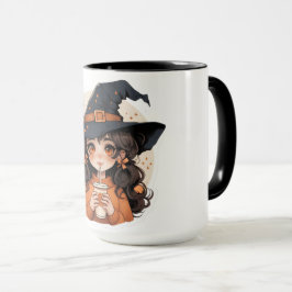 Niedlicher Hexen-Kaffeebecher | Cozy Autumn Aesthe Tasse