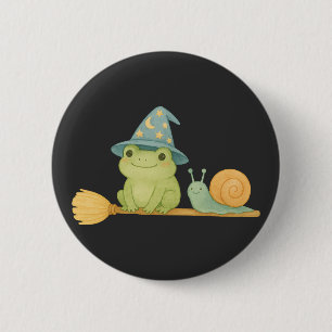 Niedlicher Hexenfrosch im Zimmer mit SchneckenHall Button