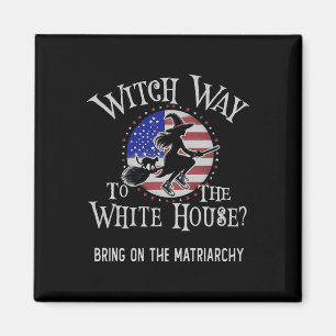 Niedlicher Hexenweg ins Weiße Haus Kamala Harris b Magnet