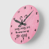 Niedlicher Hickory-Dock-Maus-Platz oder Runde Wanduhr (Winkel)