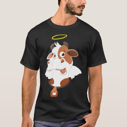 Niedlicher Himmlischer Rinderpuffer T-Shirt (Vorderseite)