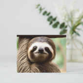 Niedlicher Hintergrund Feiertagspostkarte (Stehend Vorderseite)