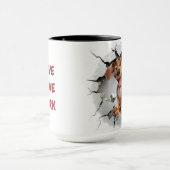 Niedlicher Hintergrund Tasse (Zentrum)