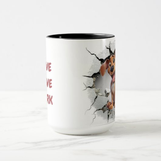 Niedlicher Hintergrund Tasse (Zentrum)