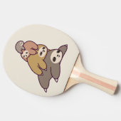 Niedlicher Hintergrund Tischtennis Schläger (Seitenansicht)