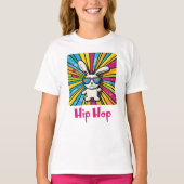 Niedlicher Hip Hop Osterhase Sonnenbrille T-Shirt (Vorderseite)