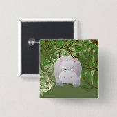 Niedlicher Hipo Jungle Animes Party Button (Vorne & Hinten)
