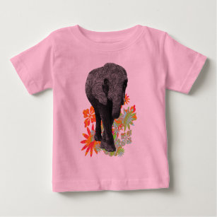 Niedlicher Hippie-Elefant Baby T-shirt