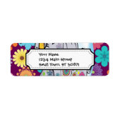 Niedlicher Hippie Elephant mit bunten Blume (Vorne)