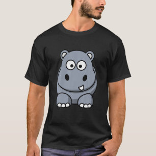 Niedlicher Hippo-Cartoon für kleine Kinder oder gr T-Shirt