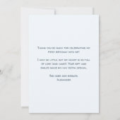 Niedlicher Hippo Fliegt Flugzeug & Wolken, erster  Dankeskarte (Rückseite)