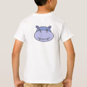 Niedlicher Hippo Kids T - Shirt (Rückseite)