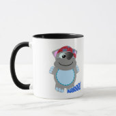 Niedlicher Hippo-Pirat Tasse (Links)