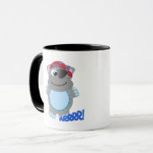 Niedlicher Hippo-Pirat Tasse (Vorderseite Links)