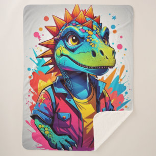 Niedlicher Hipster Dragon Sherpadecke