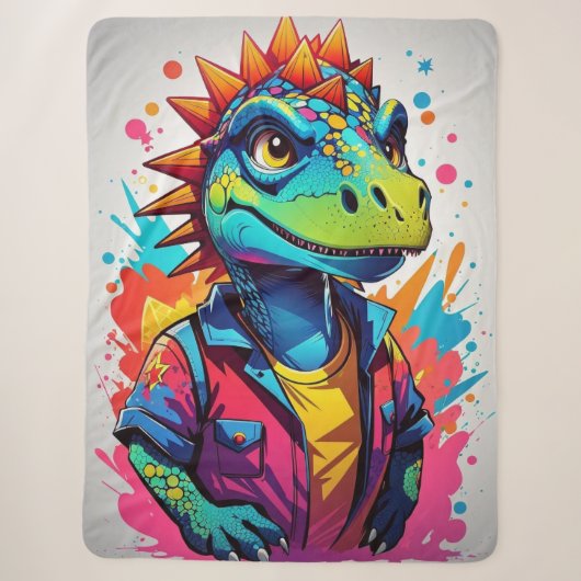 Niedlicher Hipster Dragon Sherpadecke (Vorderseite)