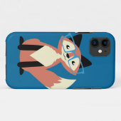 Niedlicher Hipster-GläserFox Case-Mate iPhone Hülle (Rückseite (Horizontal))