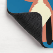 Niedlicher Hipster-GläserFox Mousepad (Ecke)