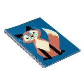 Niedlicher Hipster-GläserFox Notizblock (Rechte Seite)