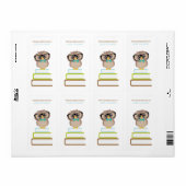 Niedlicher Hipster Owl Buchzeichen (Vorne)