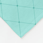 Niedlicher Hipster Polarbär Aquamarine Imitate Nam Fleecedecke (Ecke)