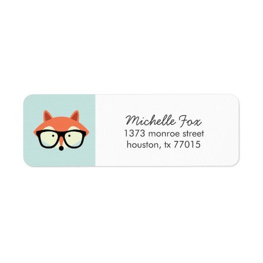 Niedlicher Hipster Red Fox (Vorne)