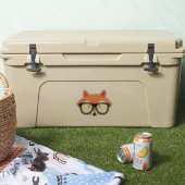 Niedlicher Hipster Red Fox Aufkleber (Kühler)