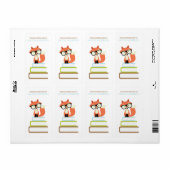 Niedlicher Hipster Red Fox Buchzeichen (Vorne)