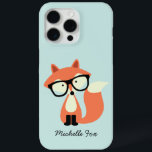 Niedlicher Hipster Red Fox iPhone 15 Pro Max Hülle<br><div class="desc">Sweet Abbildung eines Fuchs mit Lesebrille.</div>